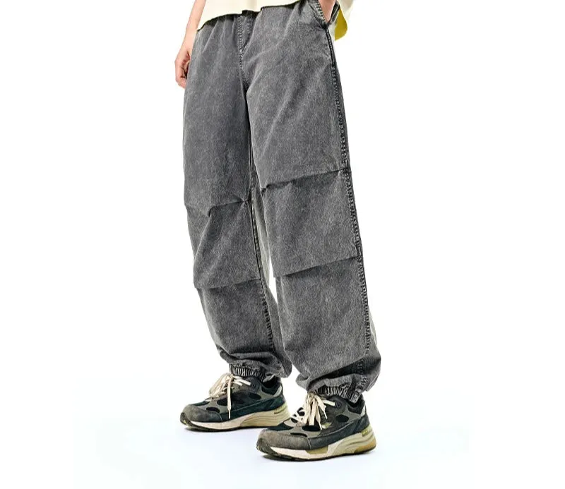 Vintage Distressed Tapered Cargo Pants