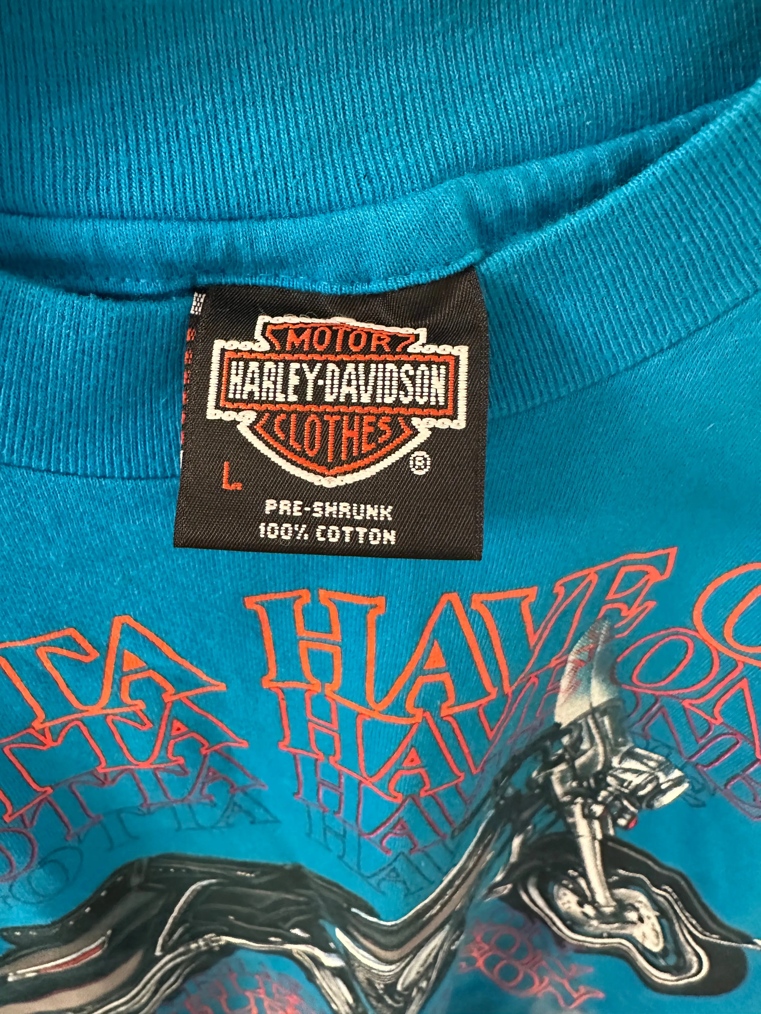 Vintage Harley Davidson Road Runner Roswell New Mexico Tee - Size L