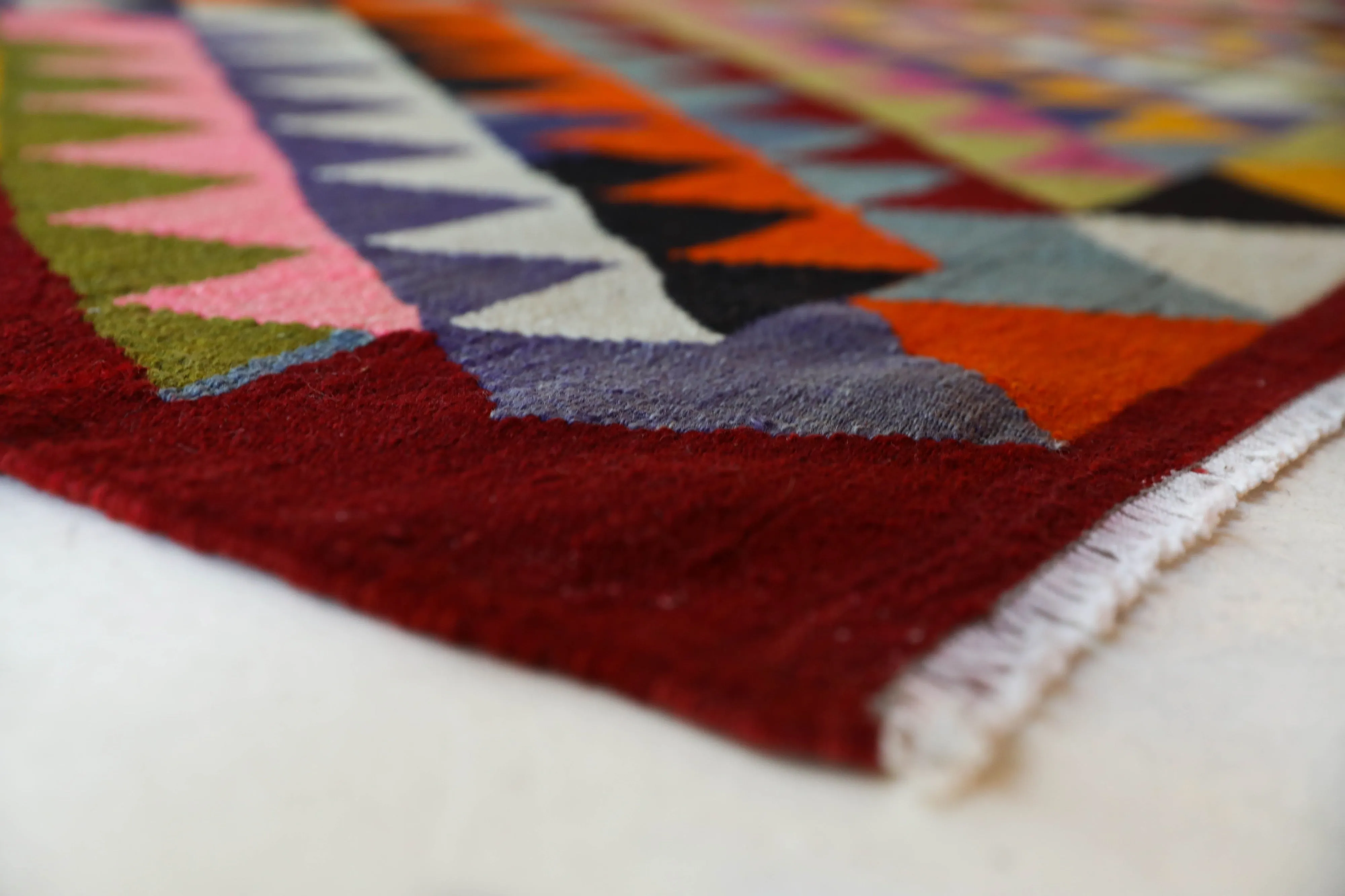 Vintage Milas Bencik Kilim Rug 5'6"x8'6"