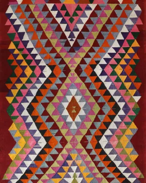 Vintage Milas Bencik Kilim Rug 5'6"x8'6"