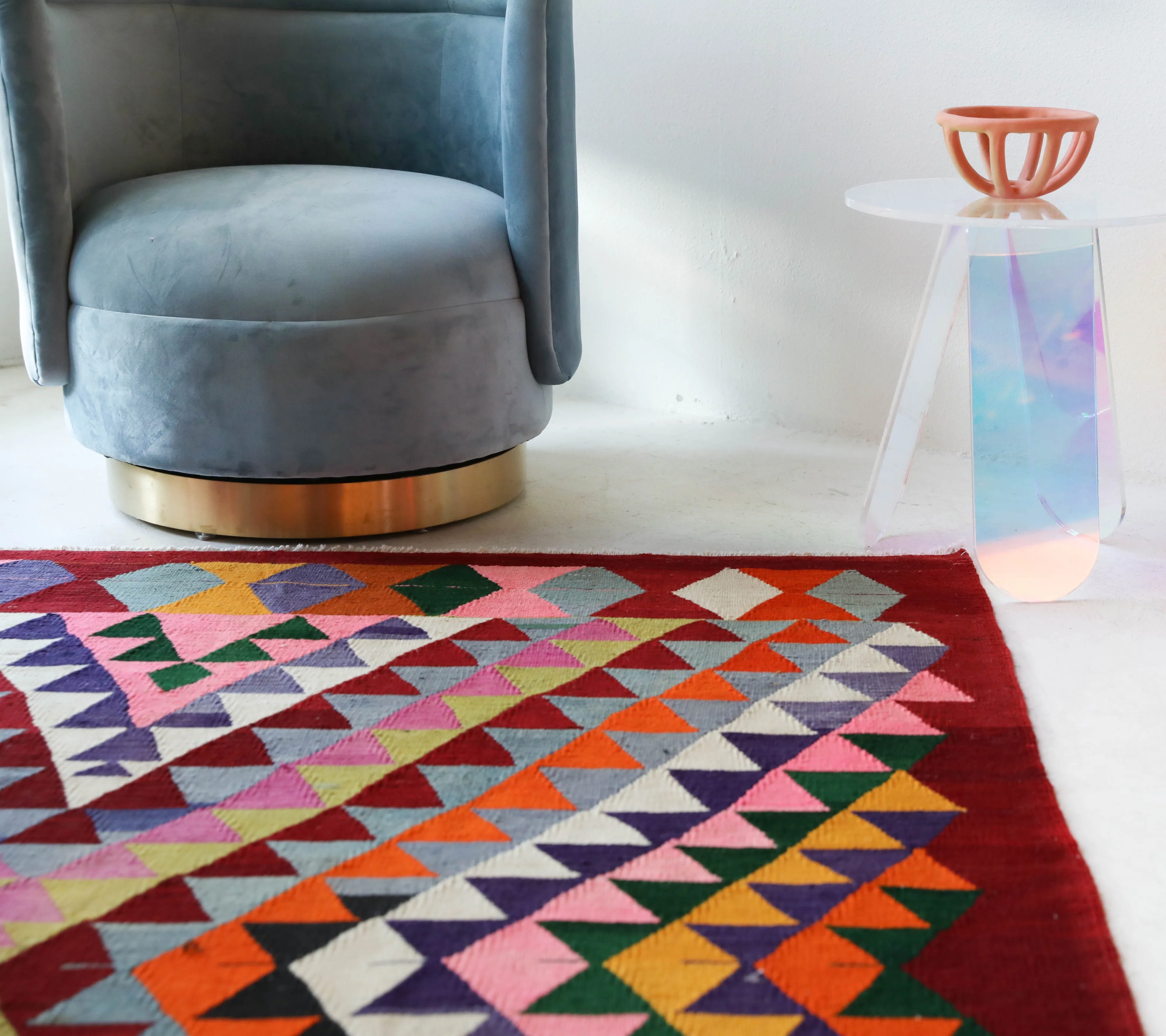Vintage Milas Bencik Kilim Rug 5'6"x8'6"