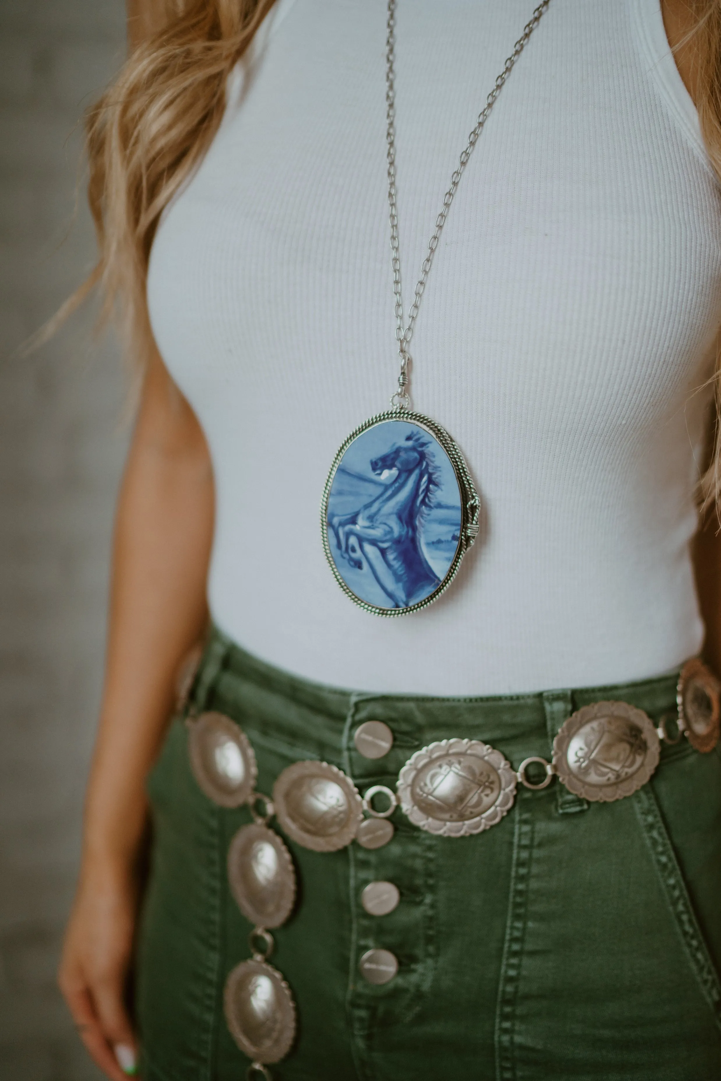 Vintage Pony Necklace Set