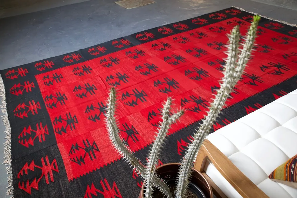 Vintage Sarkoy Kilim 8ftx13ft