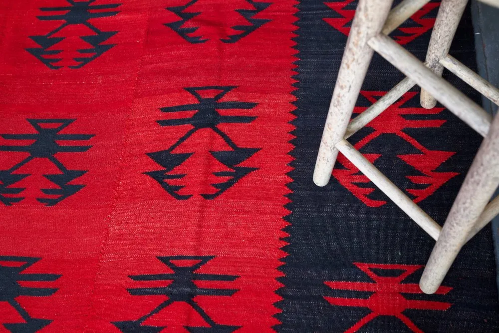Vintage Sarkoy Kilim 8ftx13ft