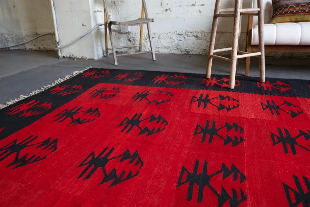 Vintage Sarkoy Kilim 8ftx13ft