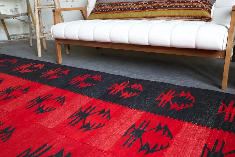 Vintage Sarkoy Kilim 8ftx13ft
