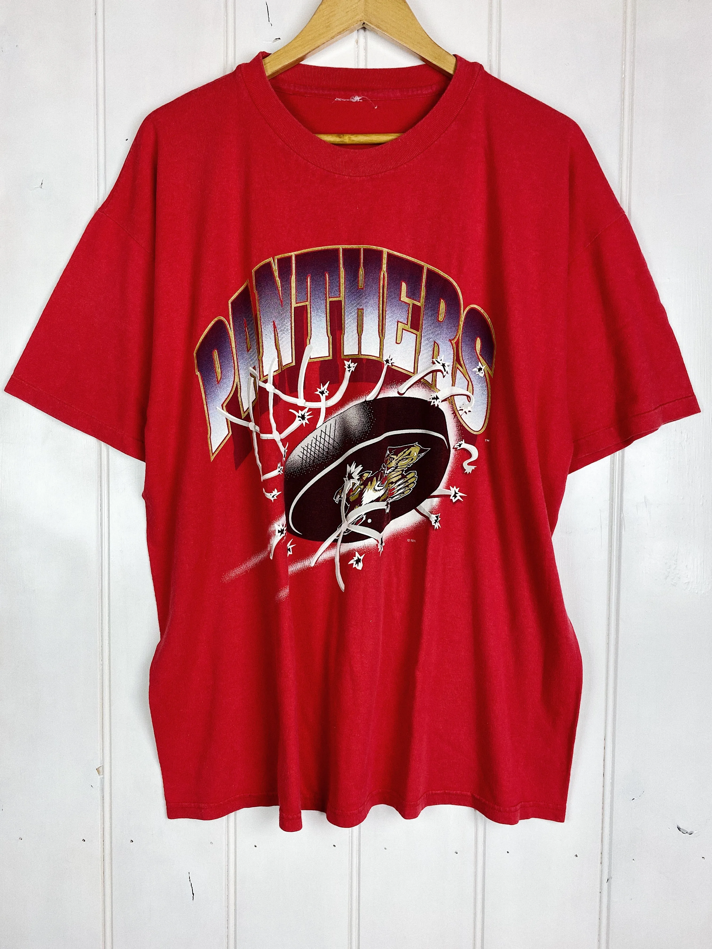 Vintage Sports - NHL Panthers Red Tee - XLarge