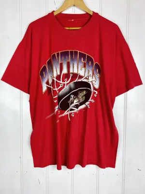 Vintage Sports - NHL Panthers Red Tee - XLarge