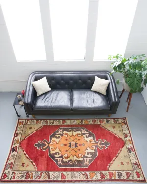 Vintage Turkish Kars Rug