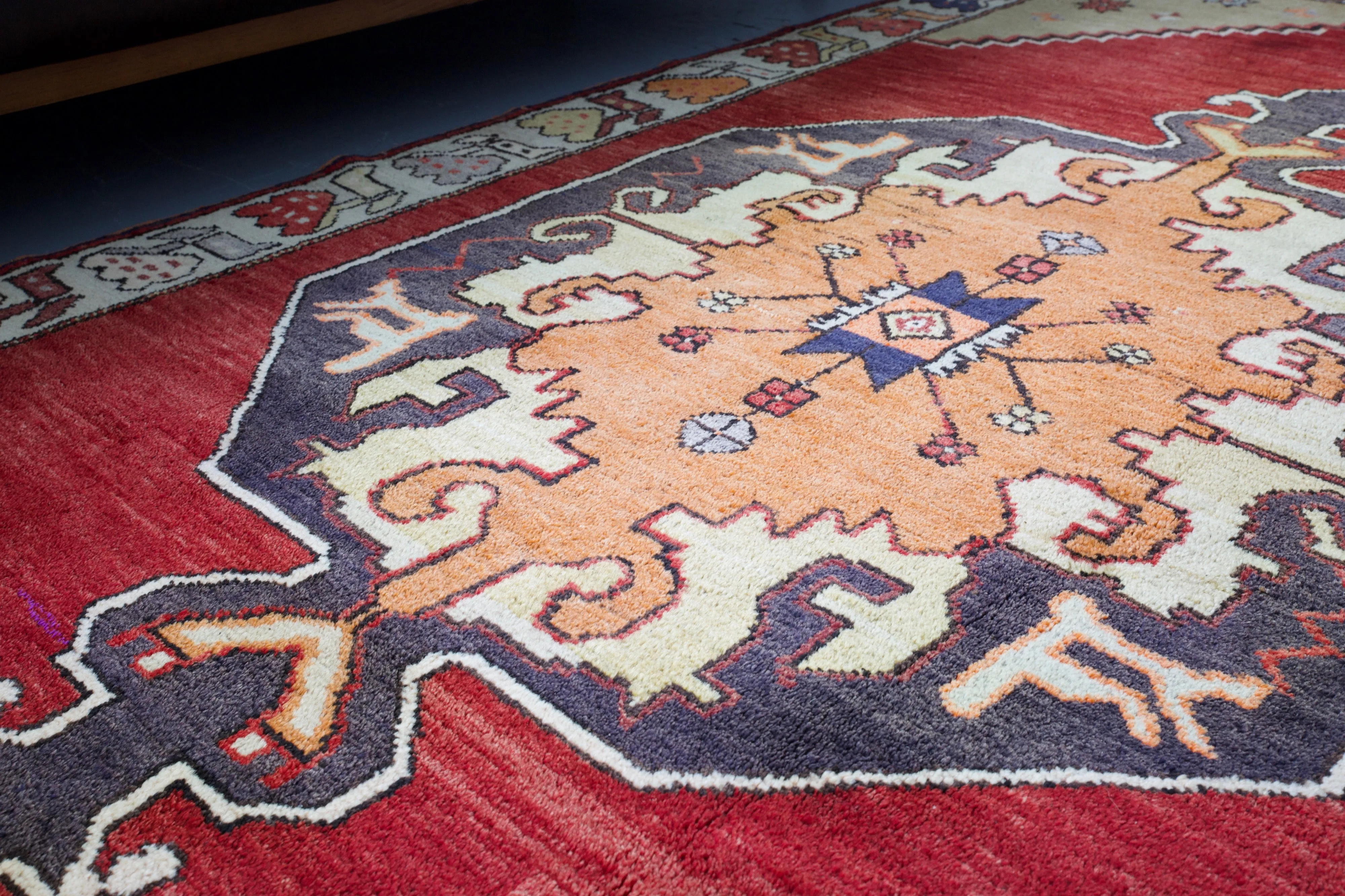Vintage Turkish Kars Rug