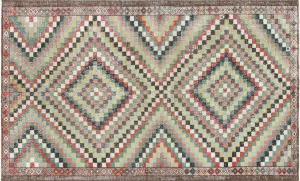 Vintage Turkish Mid-Century-Modern Rug - 5'8" x 9'4"