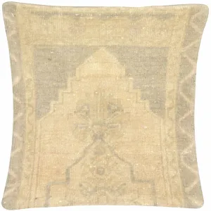 Vintage Turkish Oushak Pillow - 16" x 17"