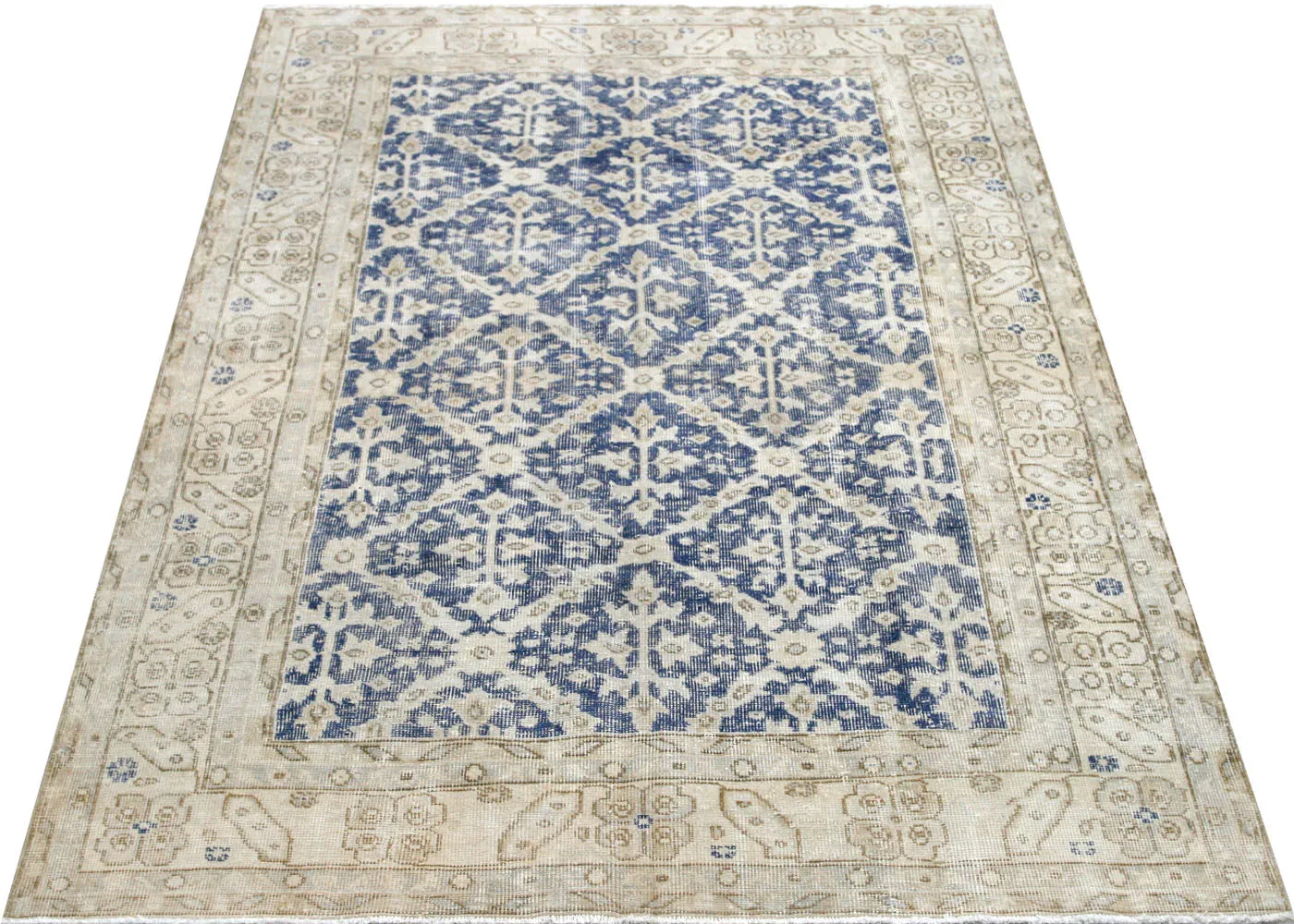 Vintage Turkish Oushak Rug - 5'3" x 7'11"