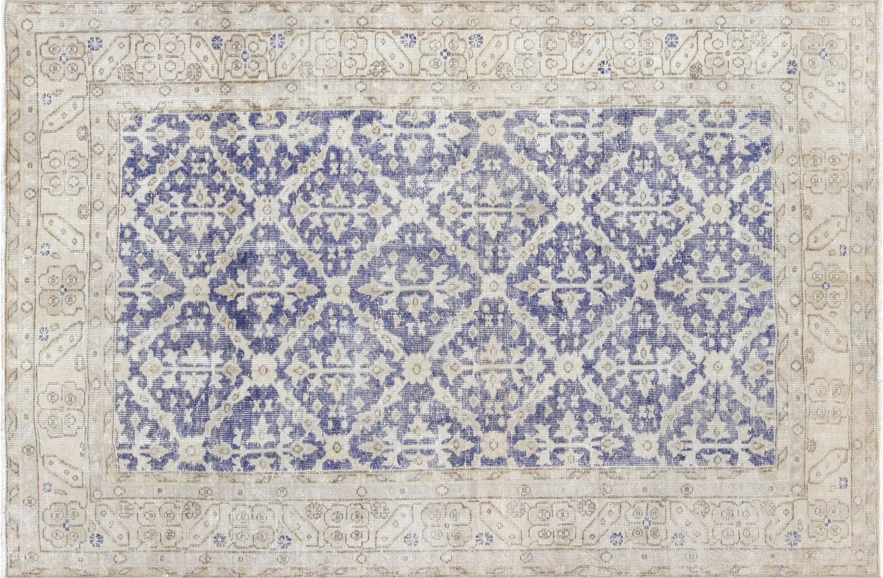 Vintage Turkish Oushak Rug - 5'3" x 7'11"