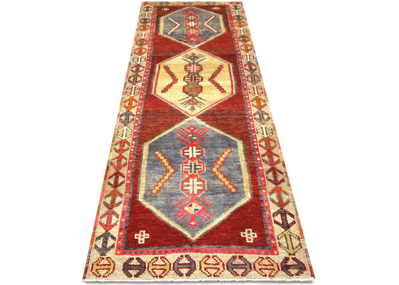 Vintage Turkish Oushak Runner - 3'4" x 9'6"