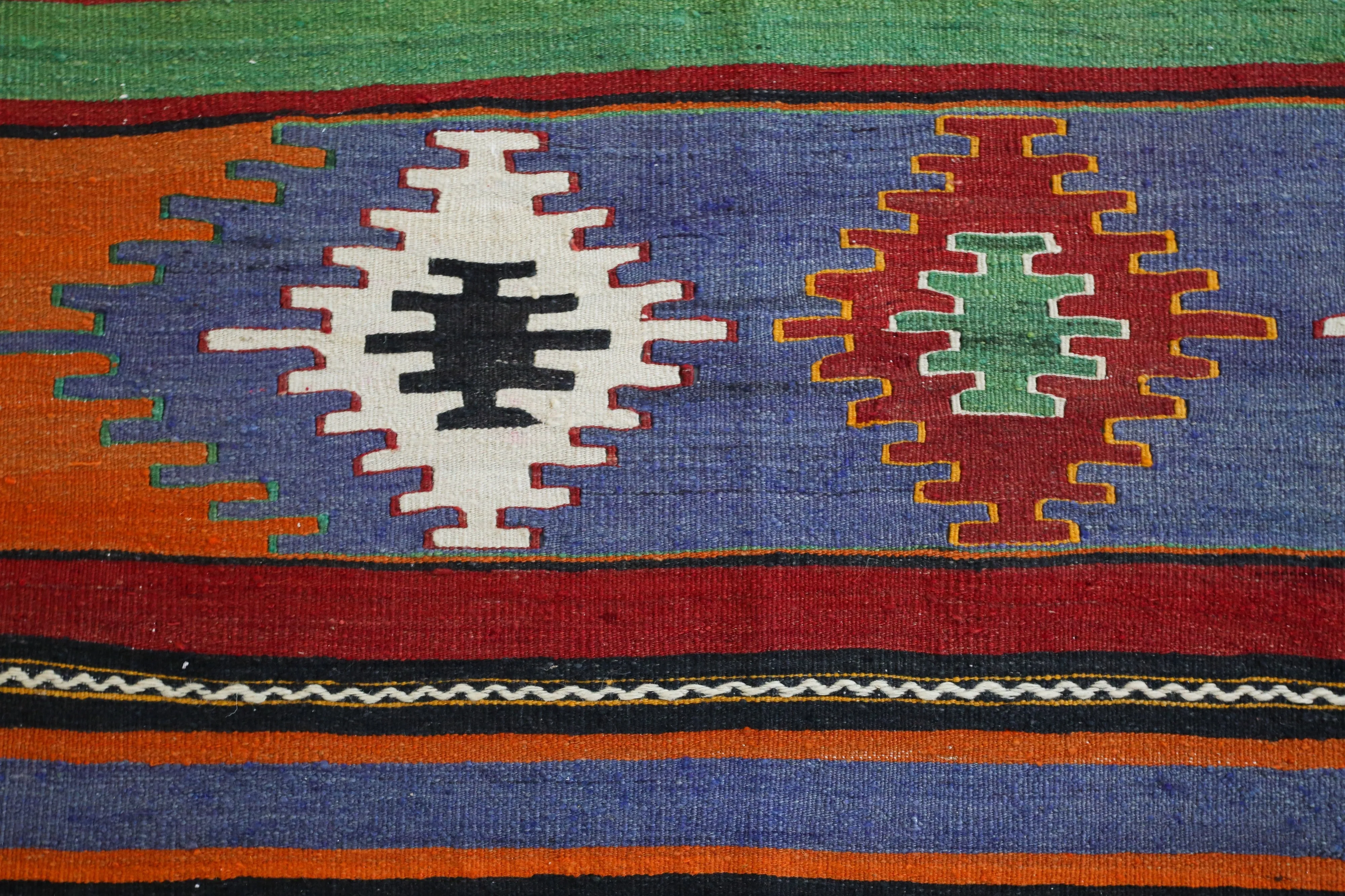 Vintage Turkish Sivas Kilim Rug