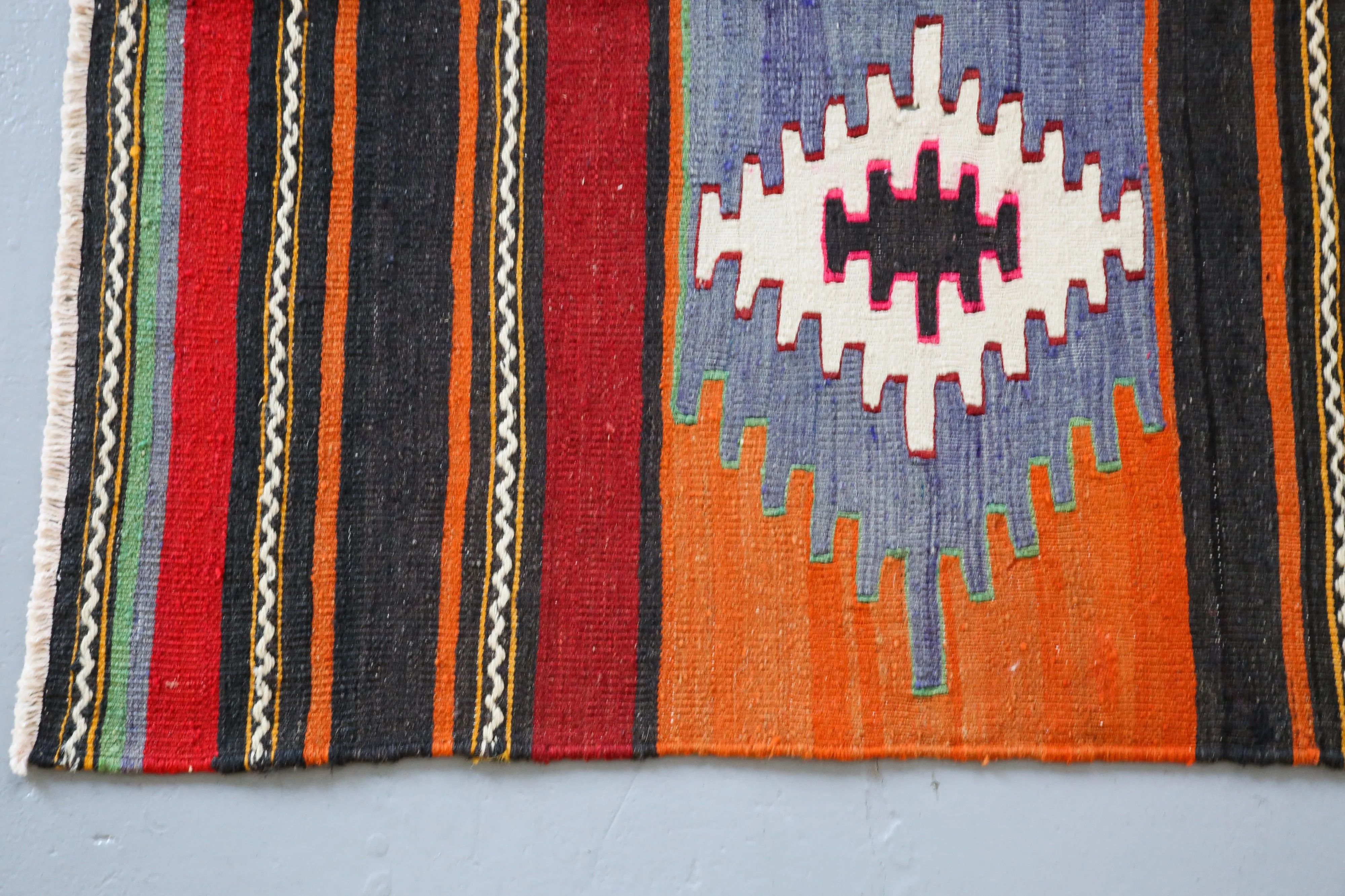 Vintage Turkish Sivas Kilim Rug