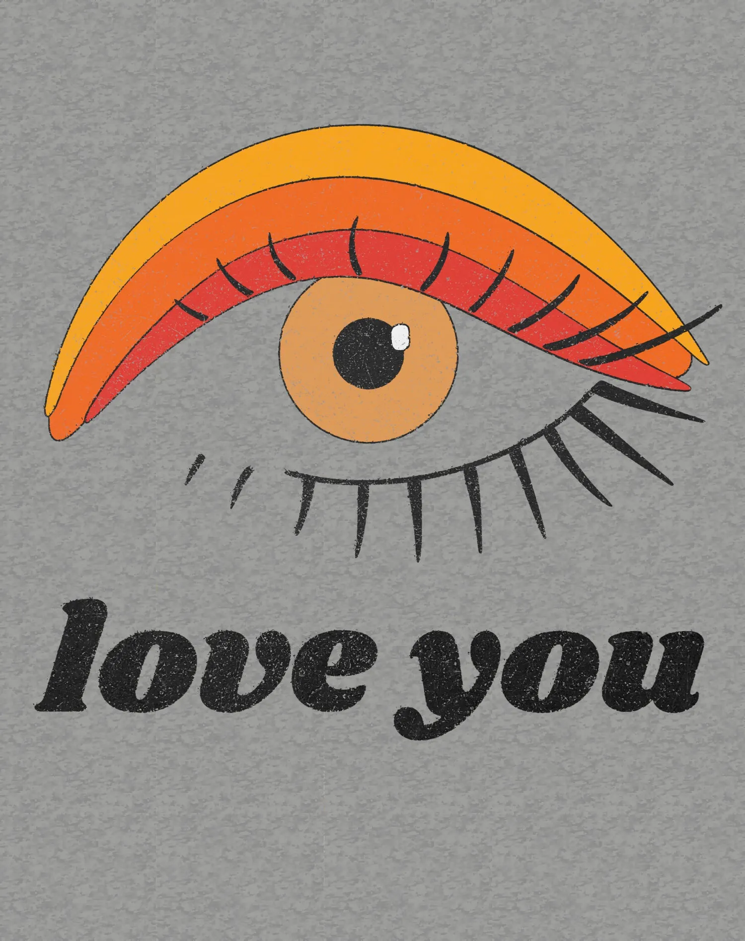 Vintage Valentine Eye Love You Men's T-shirt