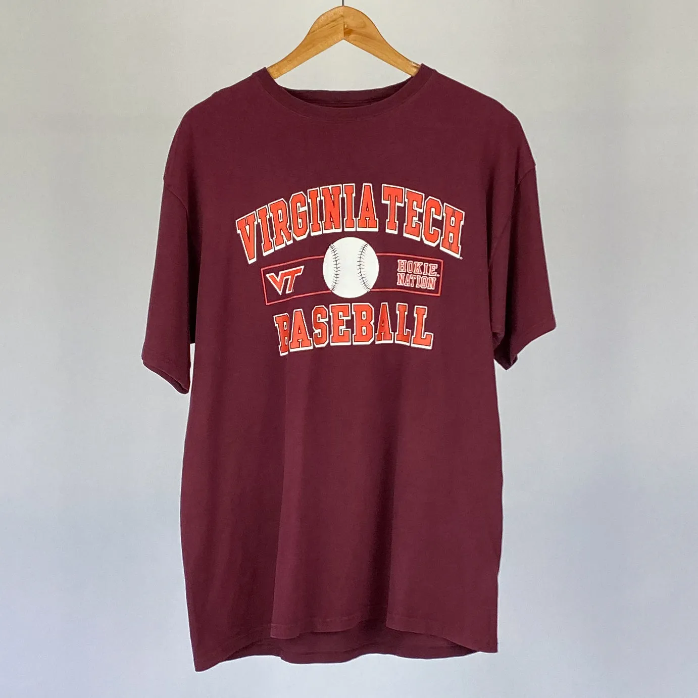 Vintage Virginia Tech Baseball Tee - XL