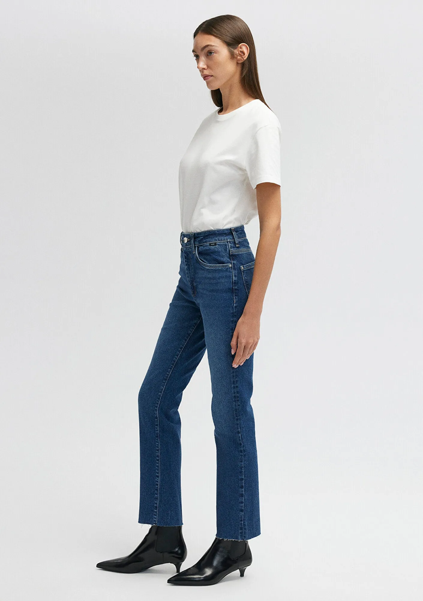 Viola Dark Brushed Mavi Premium Jean Pants