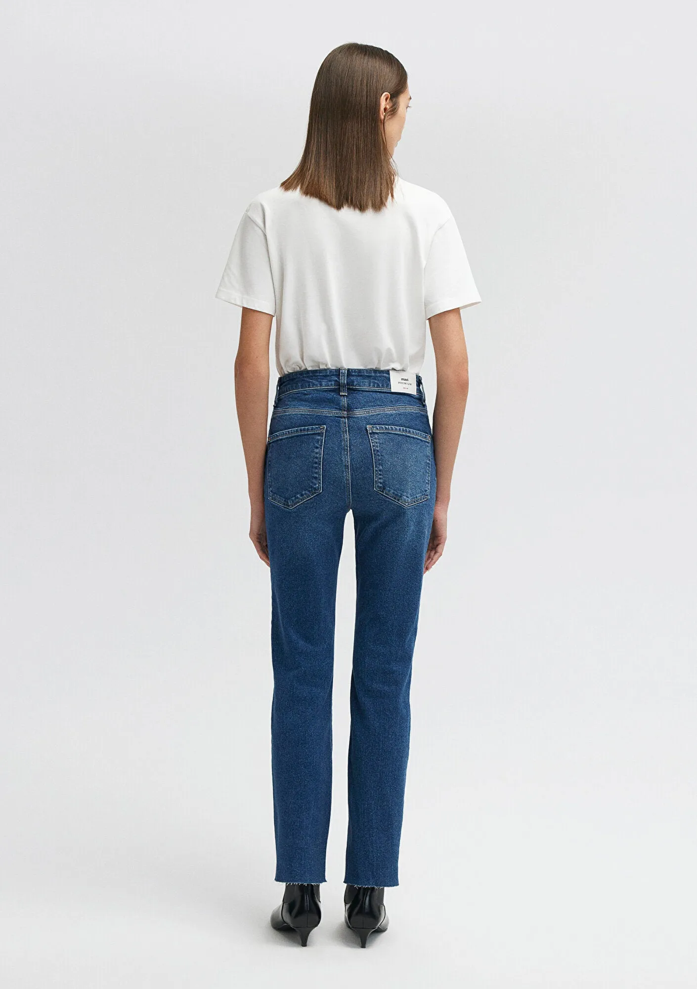 Viola Dark Brushed Mavi Premium Jean Pants