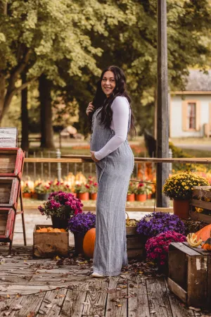 Washed Denim Tencel Jumpsuit