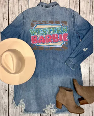 Western Barbie - Denim Dress