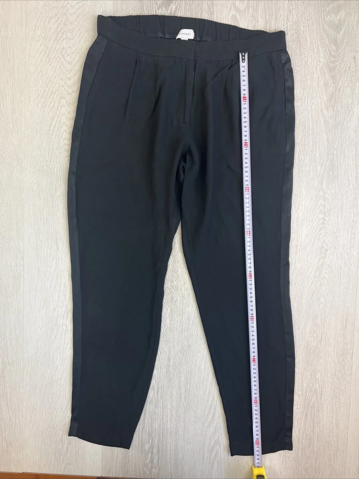 Witchery Womens Black Tapered Fit Pants Size 12