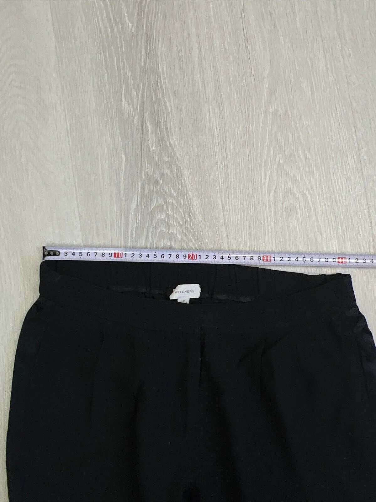 Witchery Womens Black Tapered Fit Pants Size 12