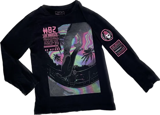 Women’s Black Skater Top – Next