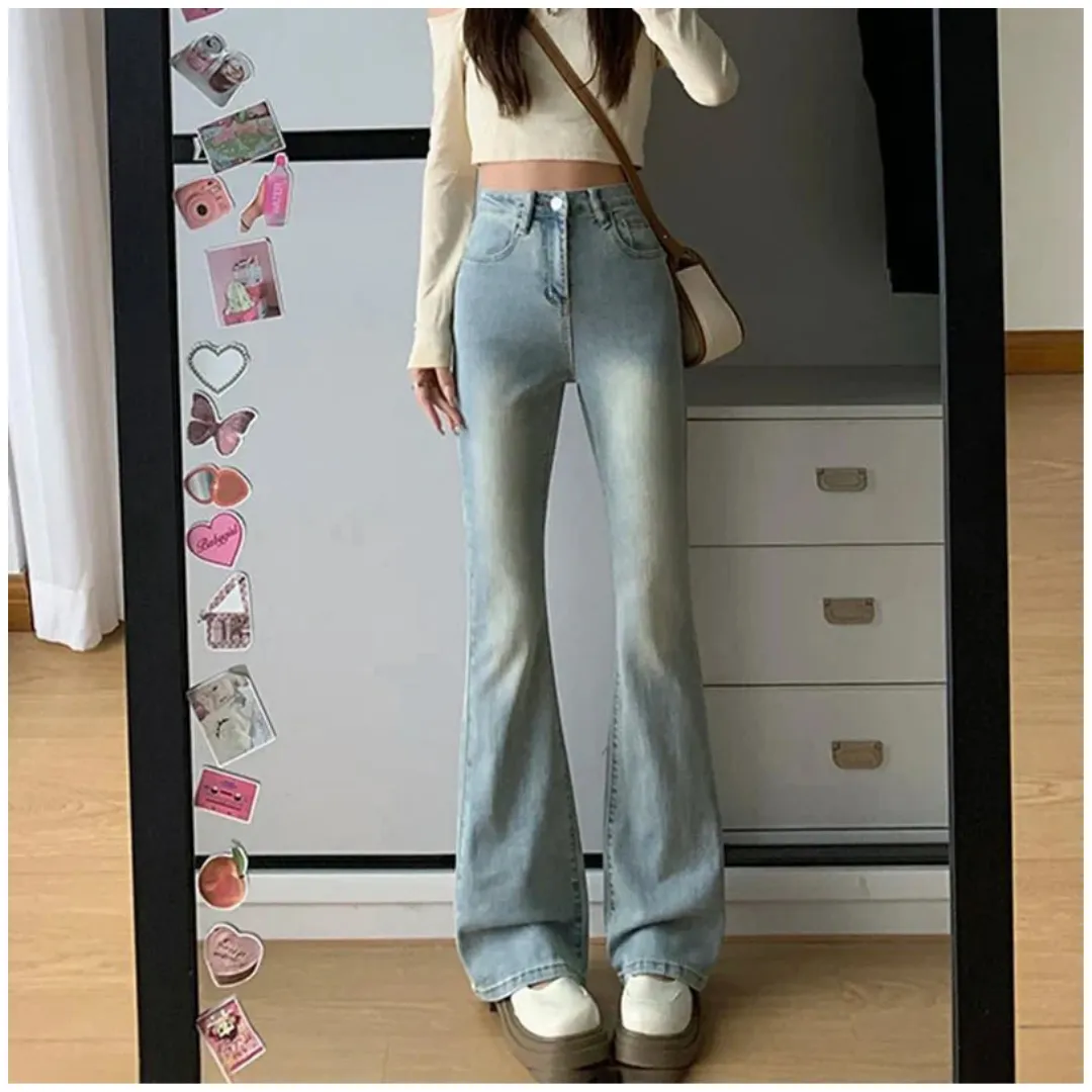 Women's Slim Fit Flare Pants | High Waist