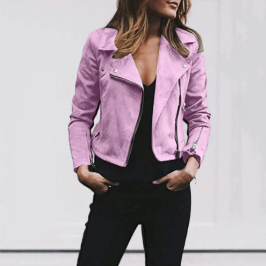 Women's Summer Biker Cropped Jacket | Waterproof
