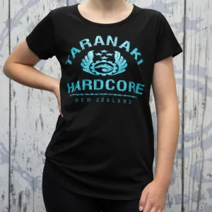 Womens Vintage T-Shirt - Black/Blue