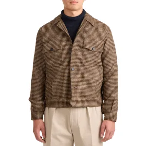 Wool Houndstooth Road Jacket