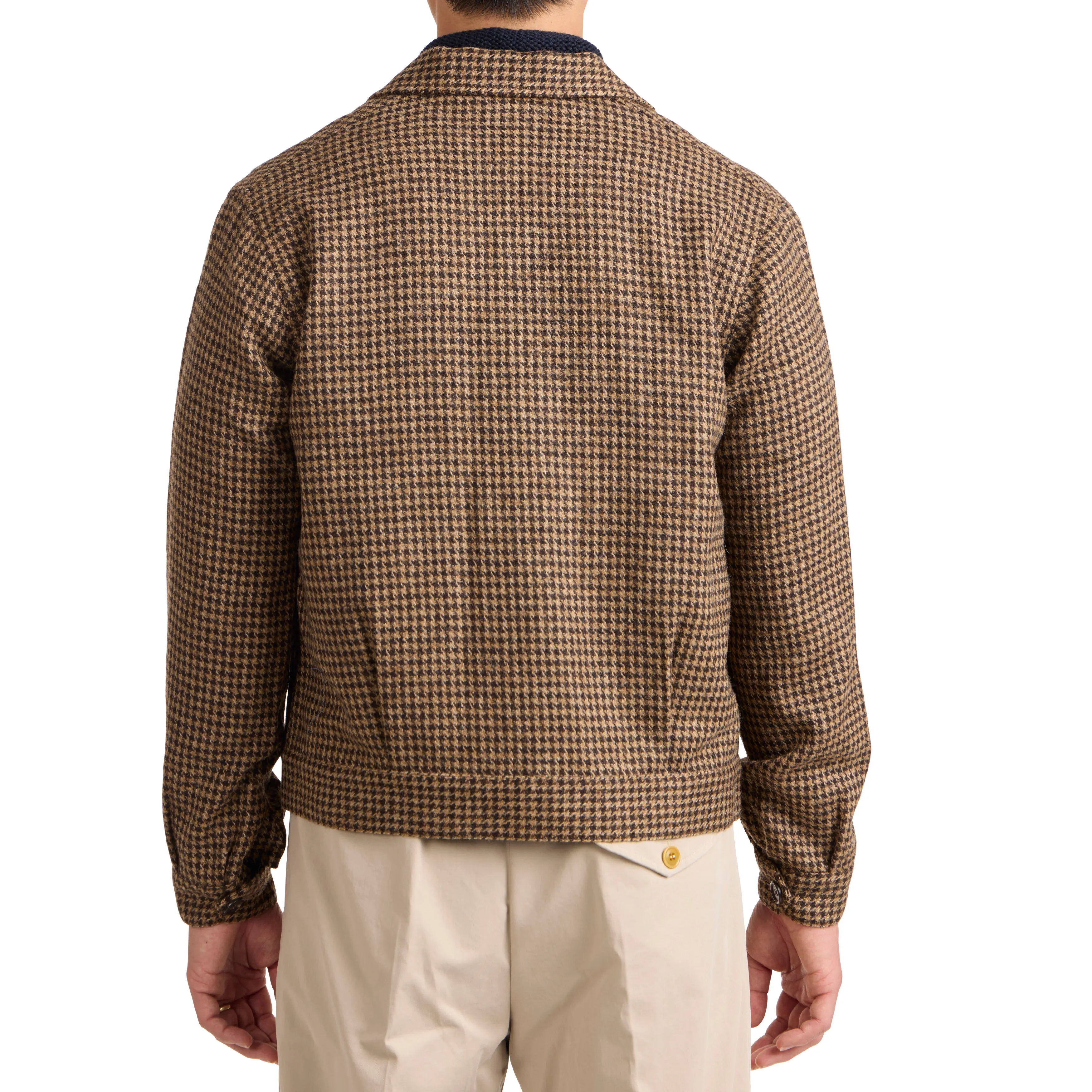 Wool Houndstooth Road Jacket