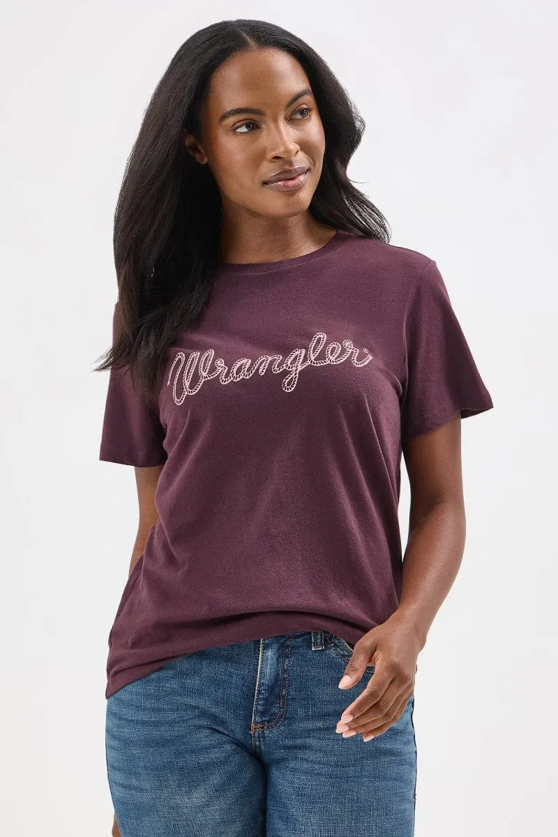 Wrangler Tee Womens Graphic Logo
