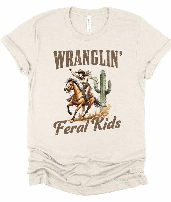 Wranglin Feral Kids Short Sleeve Graphic Tee