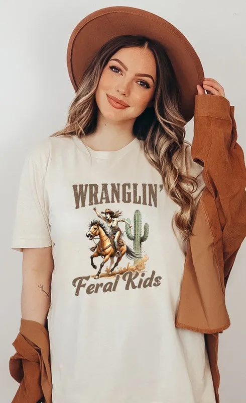 Wranglin Feral Kids Short Sleeve Graphic Tee