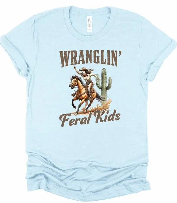 Wranglin Feral Kids Short Sleeve Graphic Tee