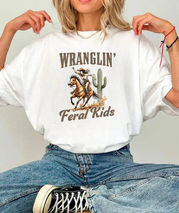 Wranglin Feral Kids Short Sleeve Graphic Tee