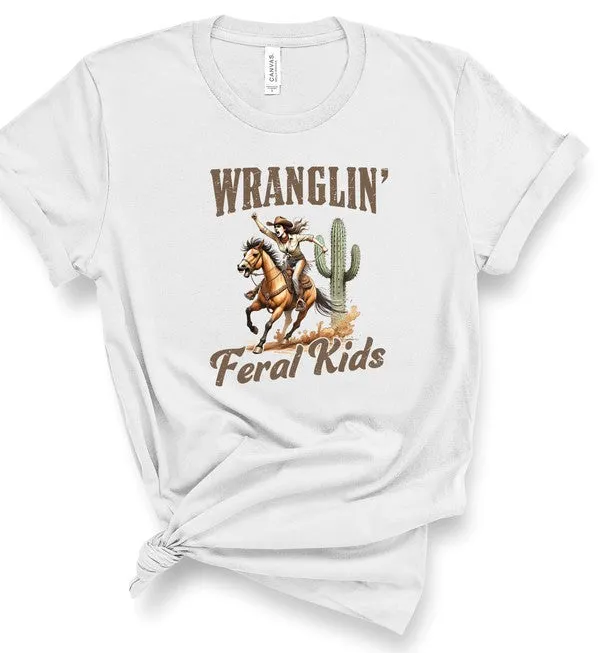 Wranglin Feral Kids Short Sleeve Graphic Tee
