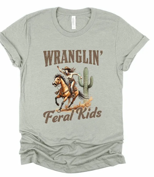 Wranglin Feral Kids Short Sleeve Graphic Tee