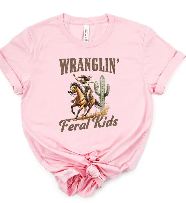 Wranglin Feral Kids Short Sleeve Graphic Tee