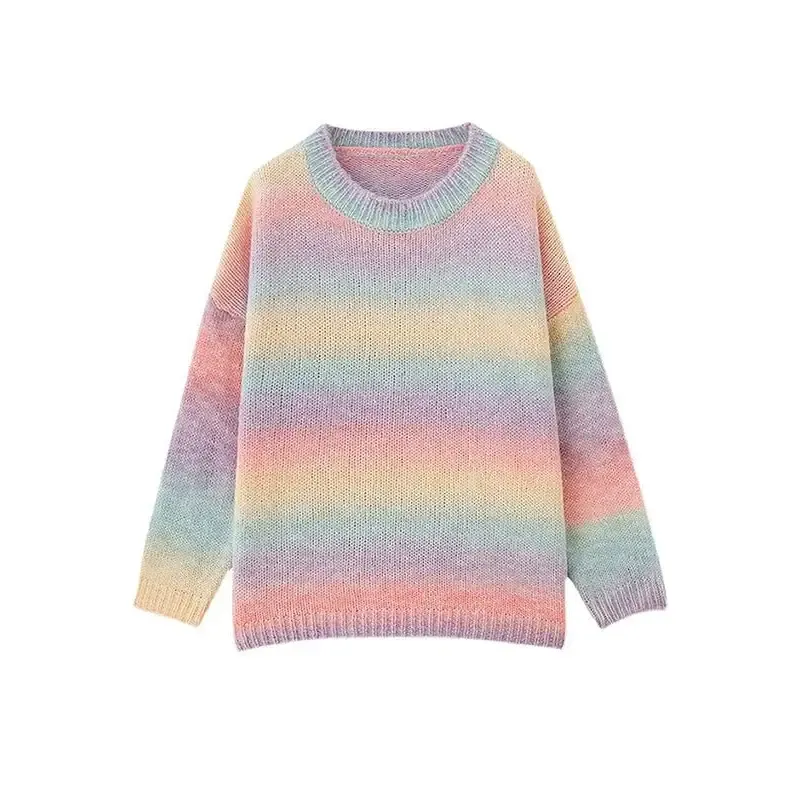 Y2K Striped Full Zip Jacket for Women in All Season Style